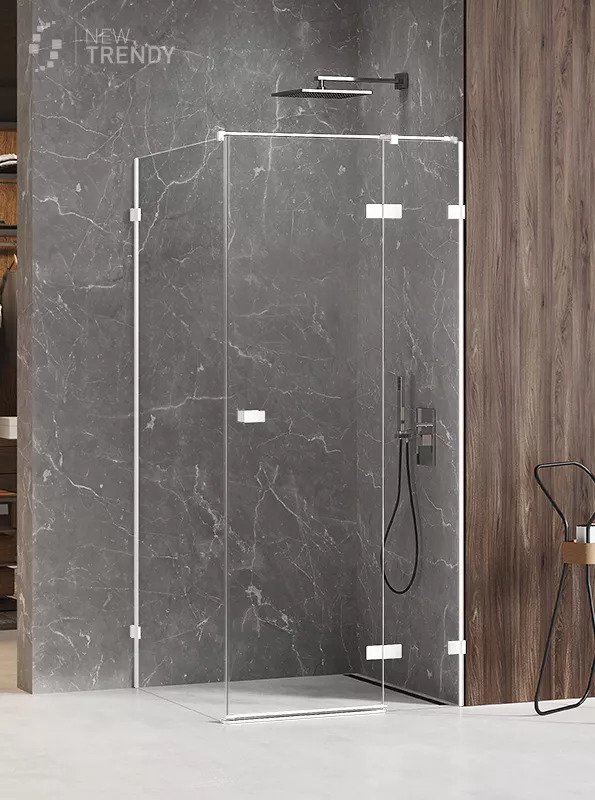 New Trendy Kabina Avexa White Kwadratowa  P 120x120x200 Czyste 6mm Active Shield (EXK-2760)